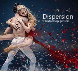 极品PS动作－风暴散离(含高清视频教程)：Dispersion Photoshop Action